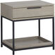 Rebel 23.5 X 23.5 inch Black / Taupe Night Stand, Small